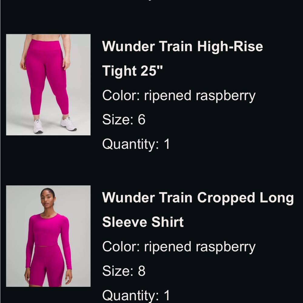 Lululemon Wunder Train high-rise in Raspberry - Picture 3 of 3
